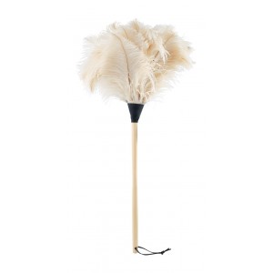 Luxury Feather Duster - Unique white/light Ostrich Feathers - 70cm